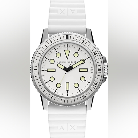 Armani Exchange Men's Stainless Steel Dive Inspired Watch with Silicone Band - Picture 5 of 7